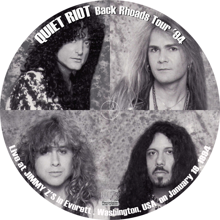 Quiet Riot live at Jimmy Z's in Everett label CD